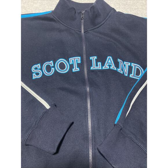 Scotland Jacket Mens Extra Large Blue Dolmen HQ Full Zip Track Retro Euro Sport - Picture 4 of 11